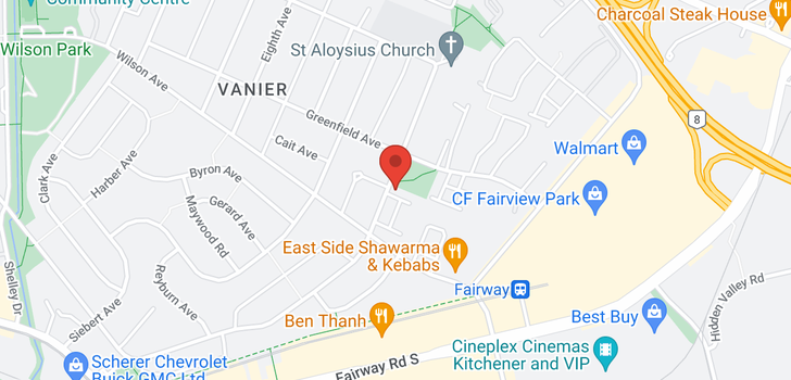 map of 28 -  111 TRAYNOR Avenue
